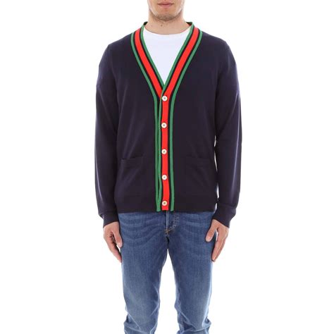 gucci mens cardigan|gucci cardigan sweaters for men.